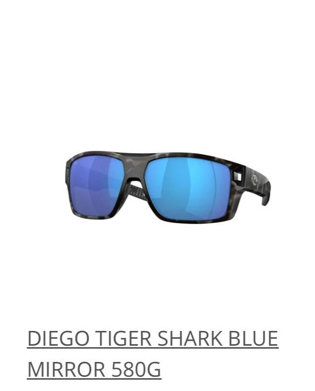 Costa Diego Tiger Shark Blue Mirror 580G