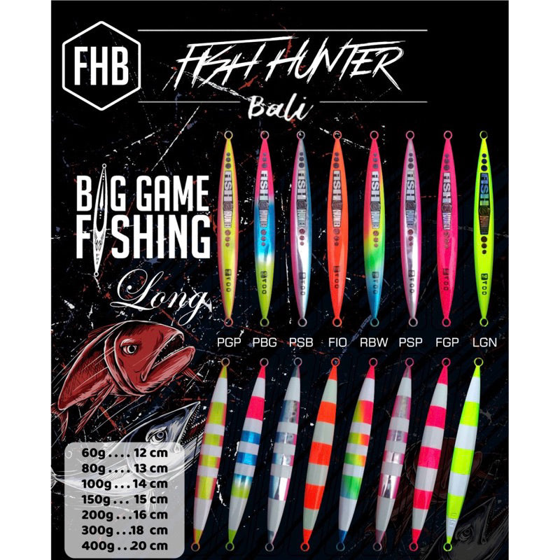 Fish Hunter Bali (FHB) Metal Jig FHB Long